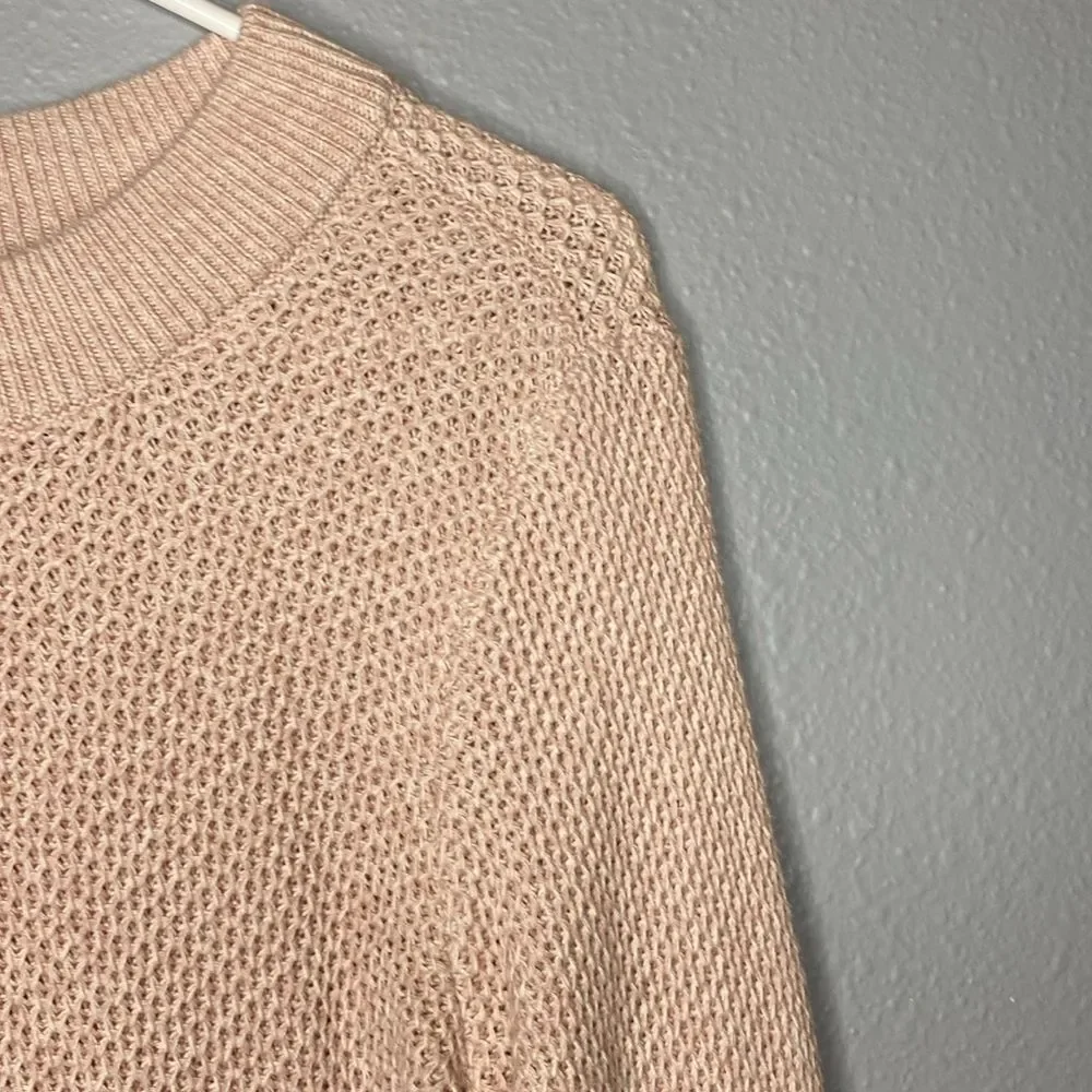 Loft Knit Pale Pink Crew Neck Sweater Size Small